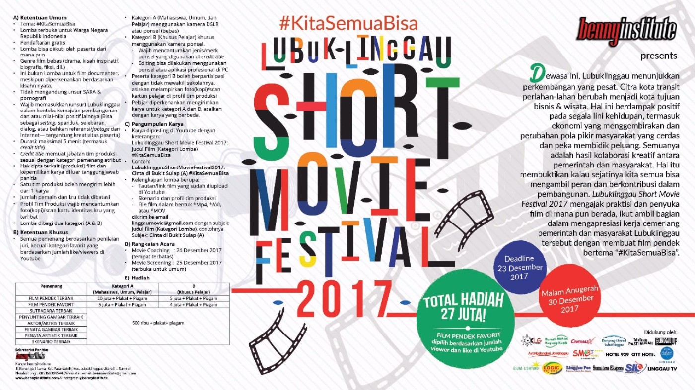 Yuk Ikutan, Lubuklinggau Short Movie Festival 2017