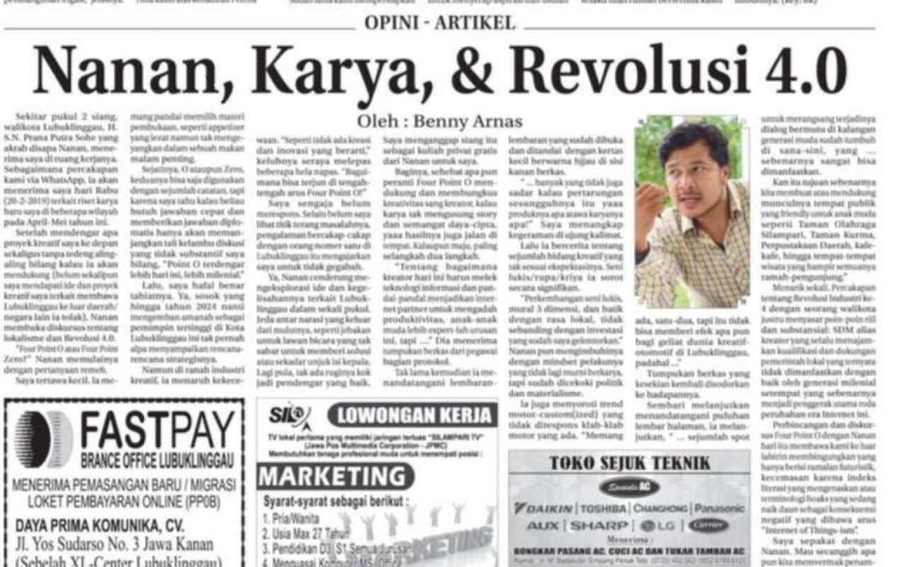 NANAN, KARYA, & REVOLUSI 4.0
