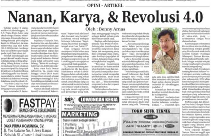 NANAN, KARYA, & REVOLUSI 4.0