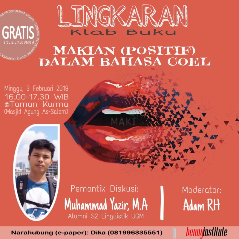 (Positive) Swearing Expression in Bahasa Coel (Esai Lingkaran Kopdar #3)