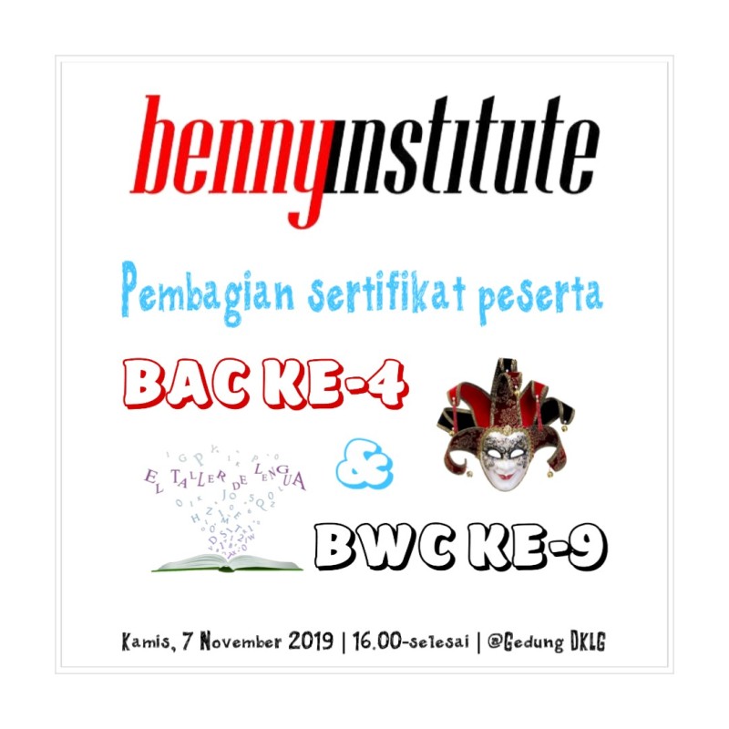 PEMBAGIAN SERTIFIKAT KEPADA PESERTA BAC KE-4 & BWC KE-9